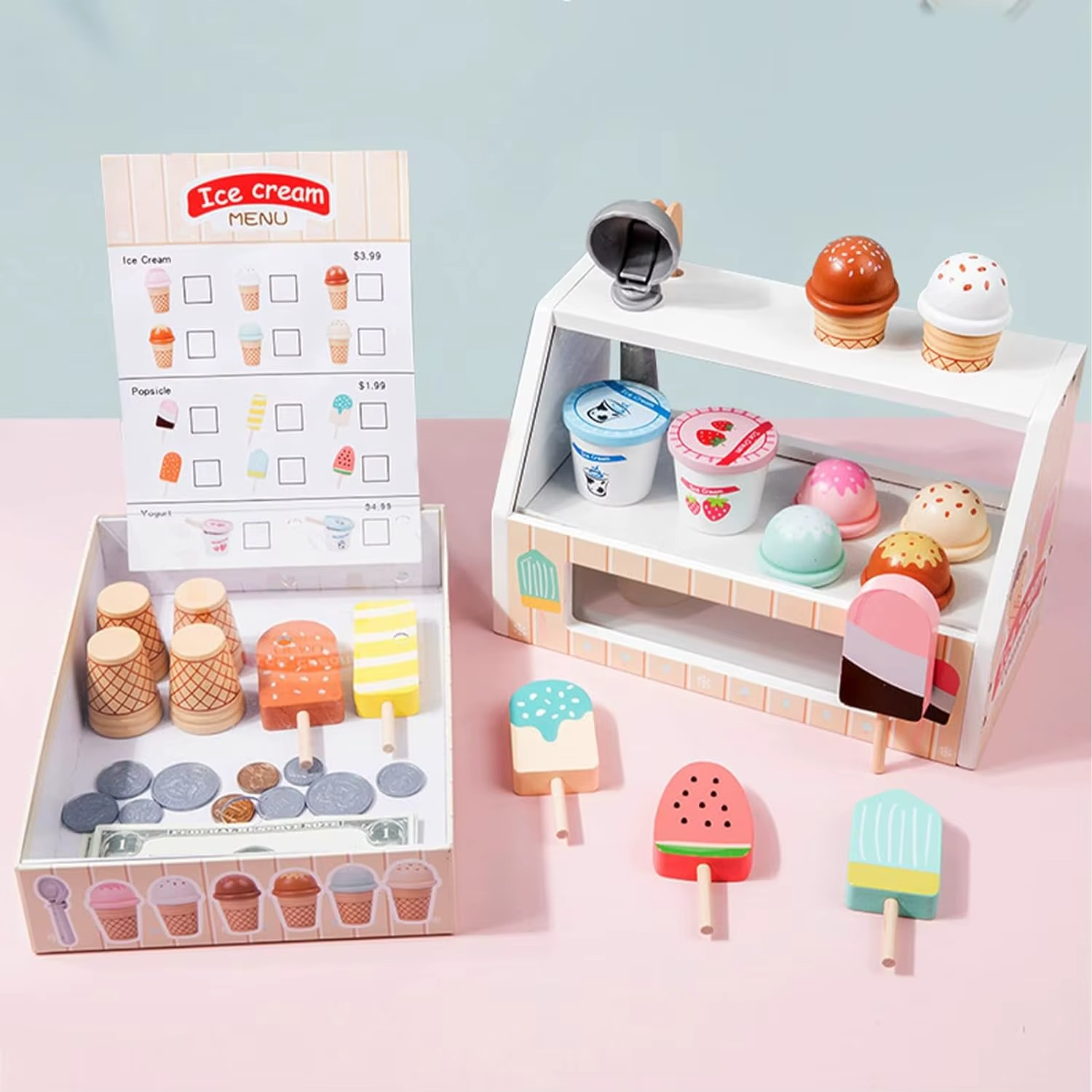 Ice Cream Playset™ - Creativo y educativo - Set de juego de helados