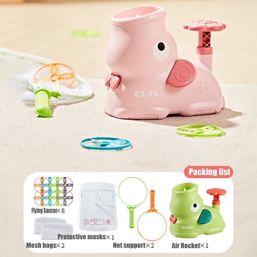 Fidtoy Lance-roquettes à Air – Jouet Fusée Stomp d'Extérieur pour Enfants, Jeu Actif et Apprentissage STEM