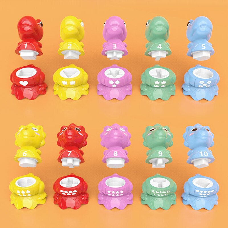 Dinosaur Geometry Sorter Numbers Matching Toy