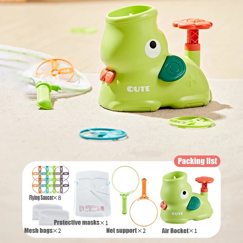 Fidtoy Lance-roquettes à Air – Jouet Fusée Stomp d'Extérieur pour Enfants, Jeu Actif et Apprentissage STEM