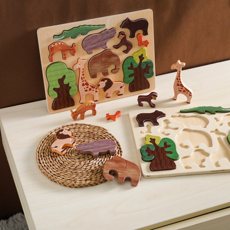 Puzzle Montessori La Forêt en bois