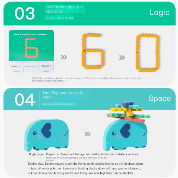 Honeycomb Brainteasers and Patterns Game
