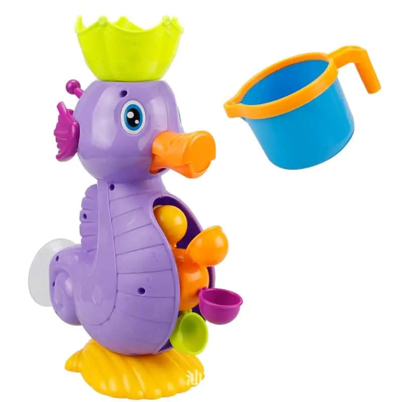 Fidtoy Seahorse Bath Shower Toy Montessori Sensory Water Play Bath Toy for Toddlers