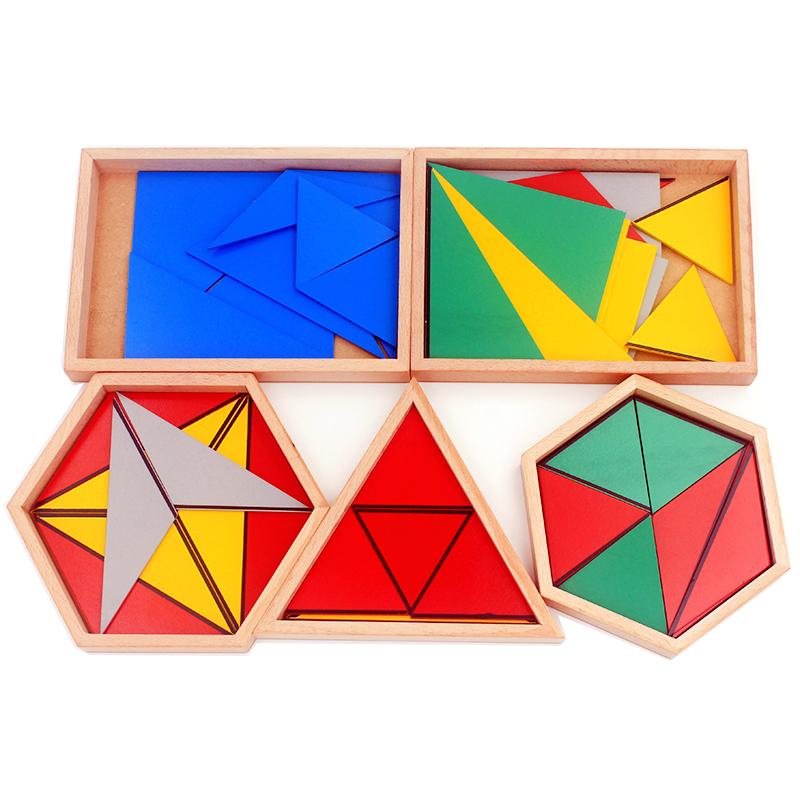 Fidtoy Lot de triangles constructeurs Matériel Montessori