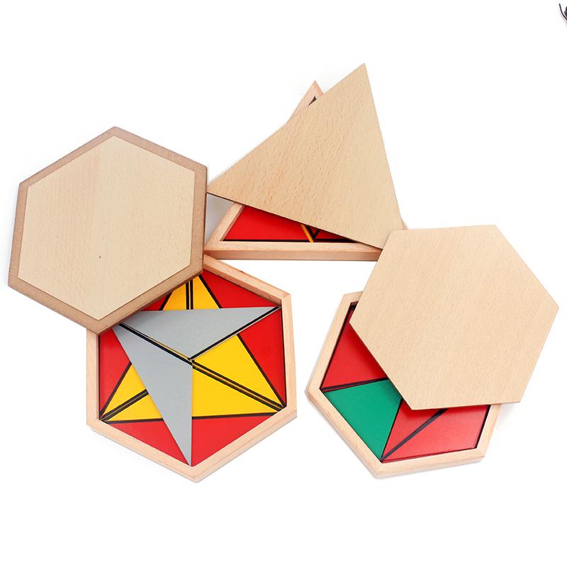 Fidtoy Lot de triangles constructeurs Matériel Montessori