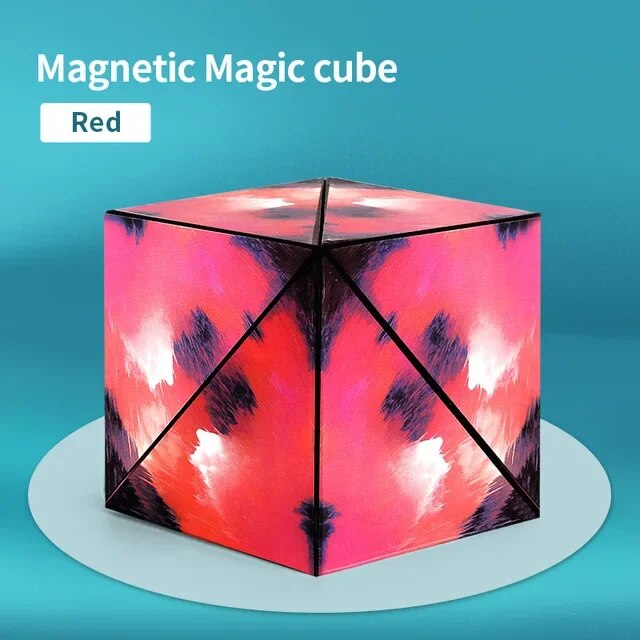 Fidtoy Montessori Magnetic Magic Shapeshifting Cube – STEM Creative Toy for Kids 4+