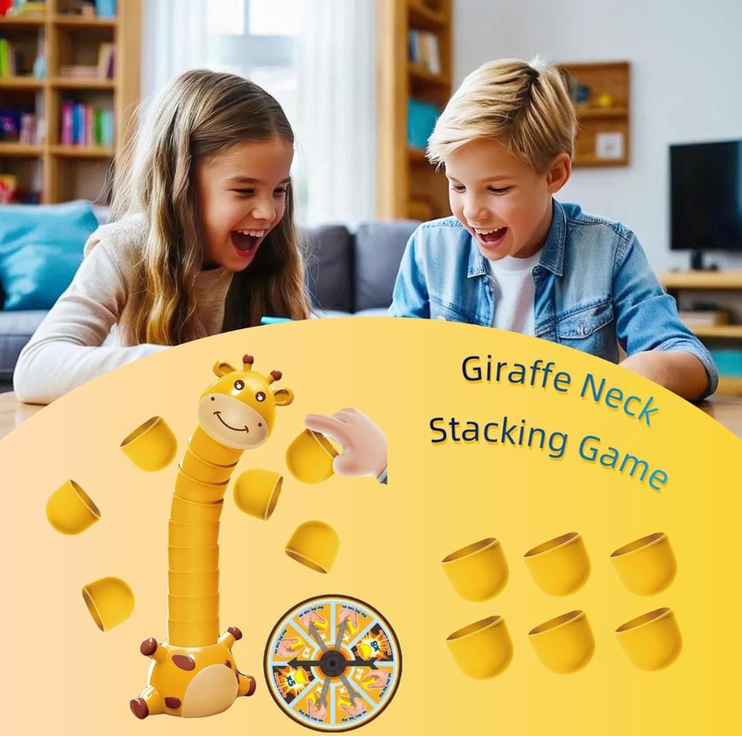 Juego Fidtoy Jirafa Cuello Apilamiento Animal Stack Attack para Niños