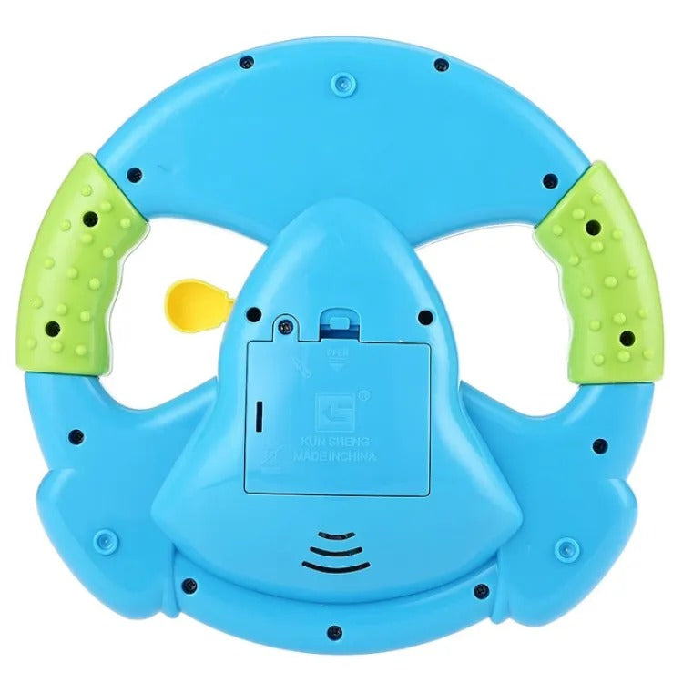 Fidtoy My Baby Steering Wheel Toy Plastic Musical Driving Wheel with Lights Sounds Songs Horn Gear Lever for Babies 6M+