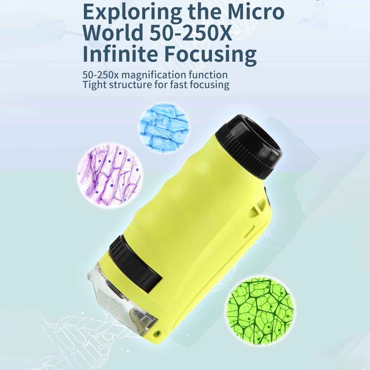 Microscope Optique Portable STEAM Kit d'Expérience 250x - 29A
