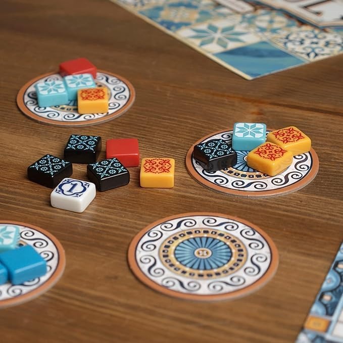 Jeu de société Fidtoy de placement de tuiles pour enfants et familles – Construction de motifs en mosaïque, raisonnement spatial et amusement tactique pour les soirées de jeux en famille
