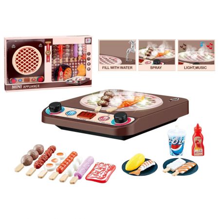 Juego de horno de barbacoa Fidtoy Mini con luces y 8 piezas