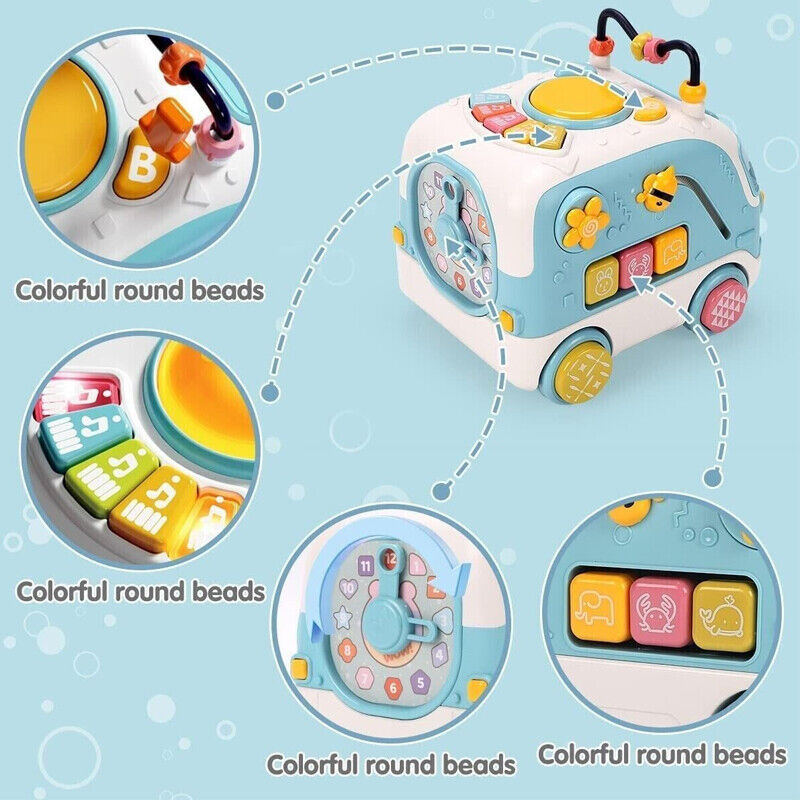 Autobus Fidtoy Musical d'activités avec lumières et sons