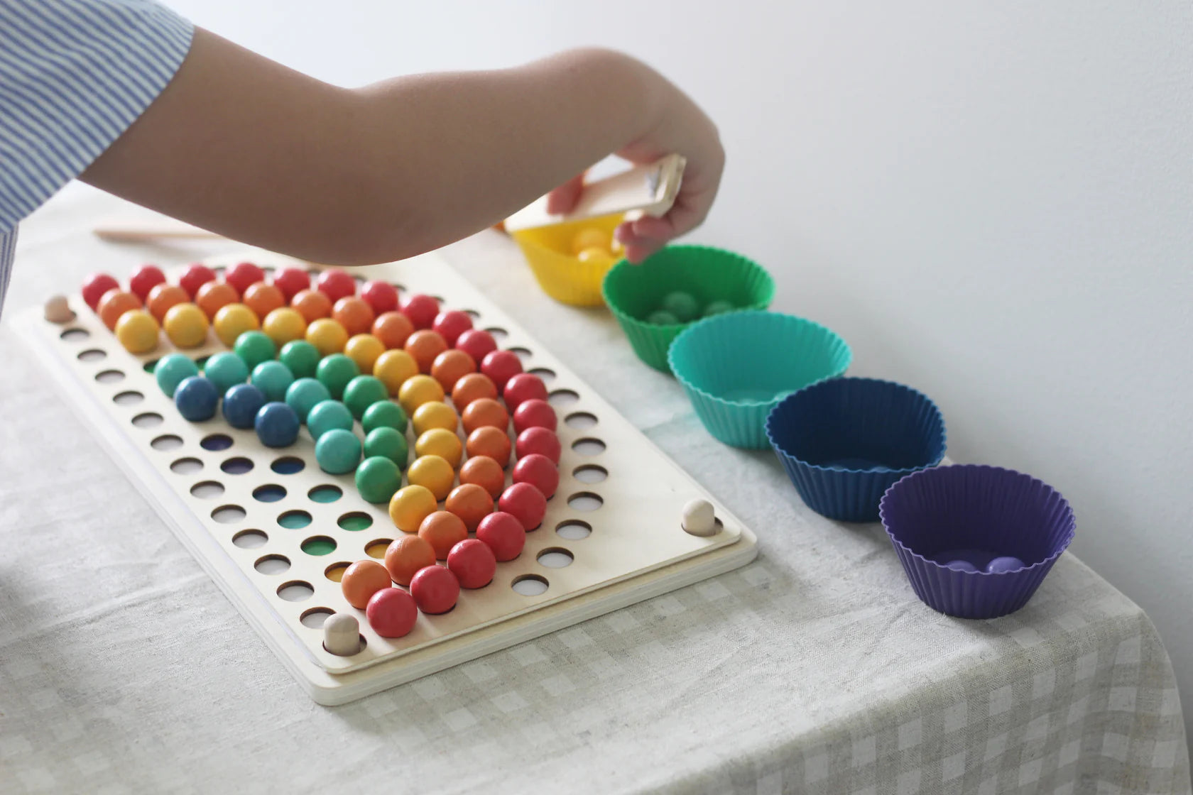 Fidtoy Montessori Rainbow Beads