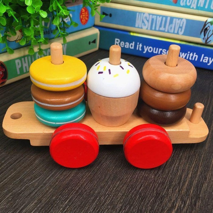 Trenes de apilamiento Tractor- Juguetes de motricidad fina