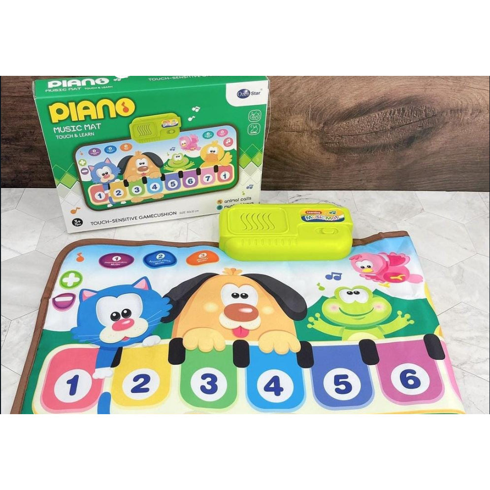 Fidtoy Piano Music Mat – Foldable Musical Floor Play Mat for Kids