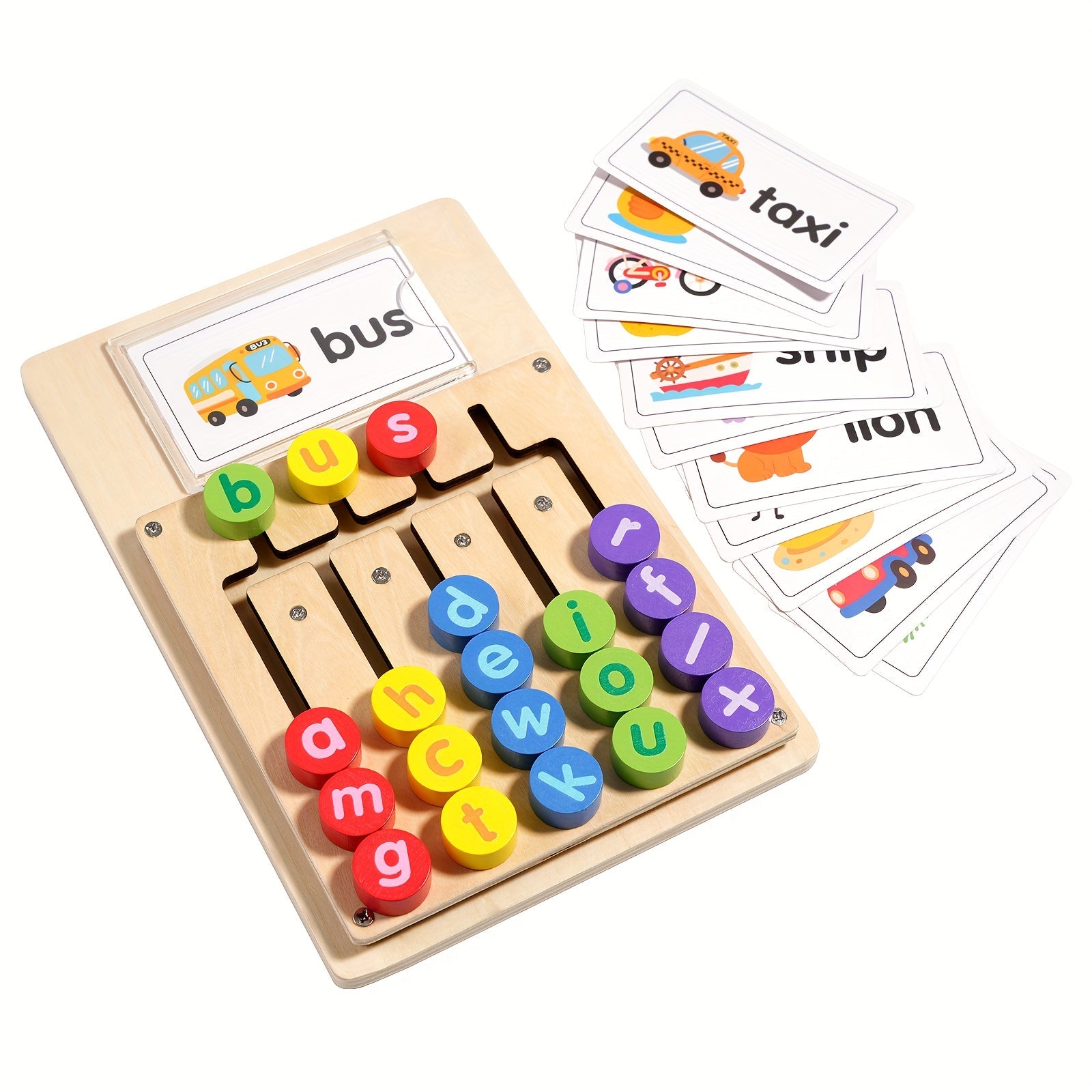 Tableau d'apprentissage de l'alphabet Fidtoy pour les tout-petits, jouet interactif d'épellation de lettres et de mots