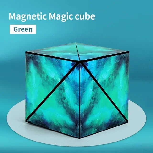 Fidtoy Montessori Magnetic Magic Shapeshifting Cube – STEM Creative Toy for Kids 4+