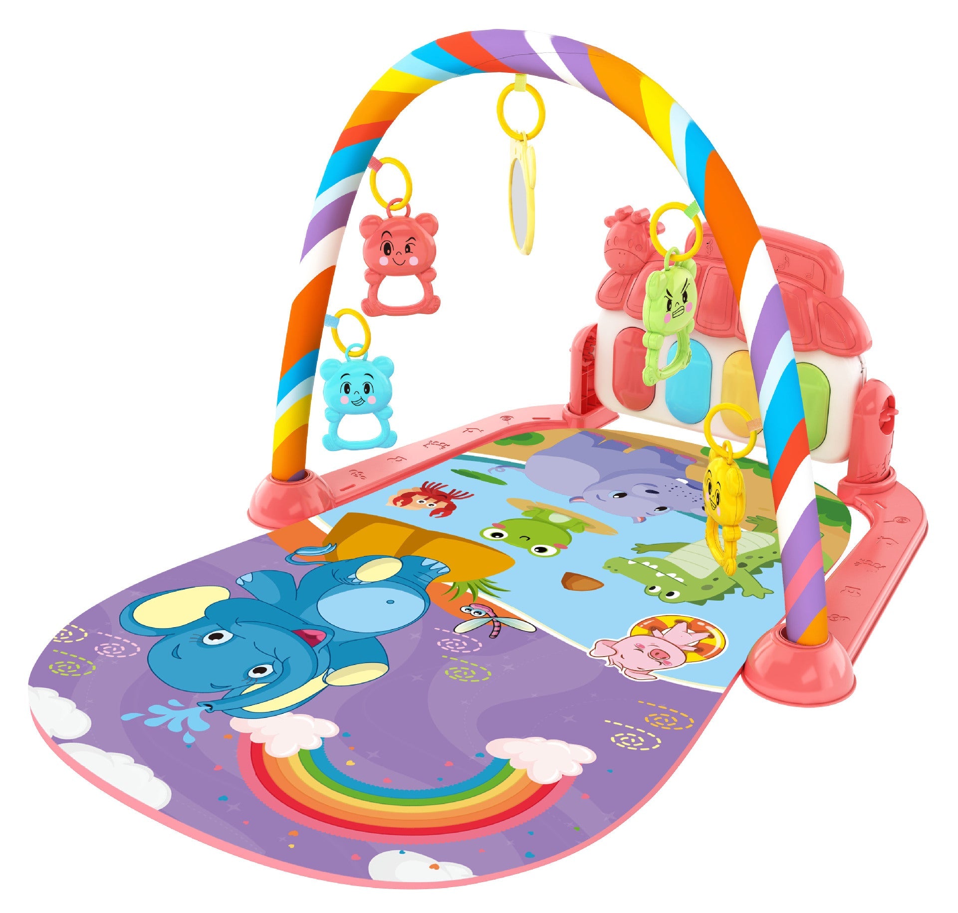 Tapis de jeu musical Fidtoy pour bébés et tout-petains – Jouets d'éveil interactifs et sensoriels