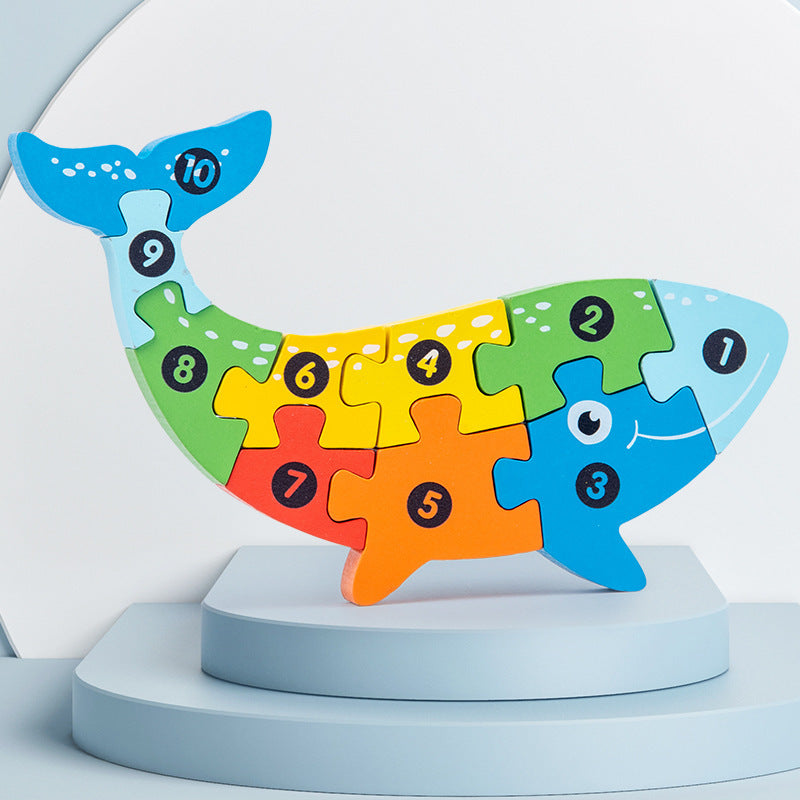 Fidtoy Wooden Shape Matching Puzzle for Toddler Learning Autism Kids Quiet Time Toy Montessori Puzzle Educational Toy Fine Motor Skills Game