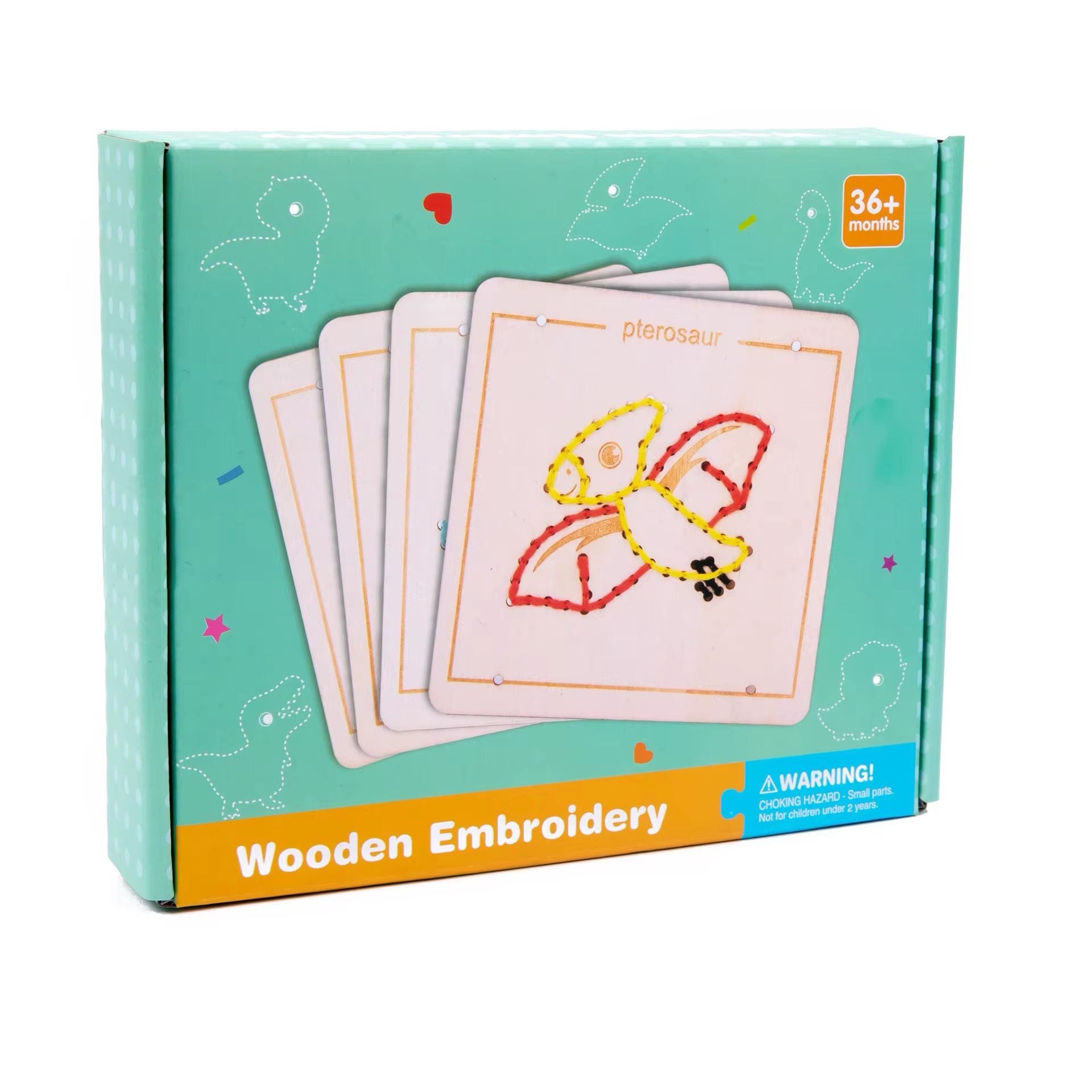 Juego de tableros de bordado de madera - Práctica de costura para el desarrollo de la motricidad fina