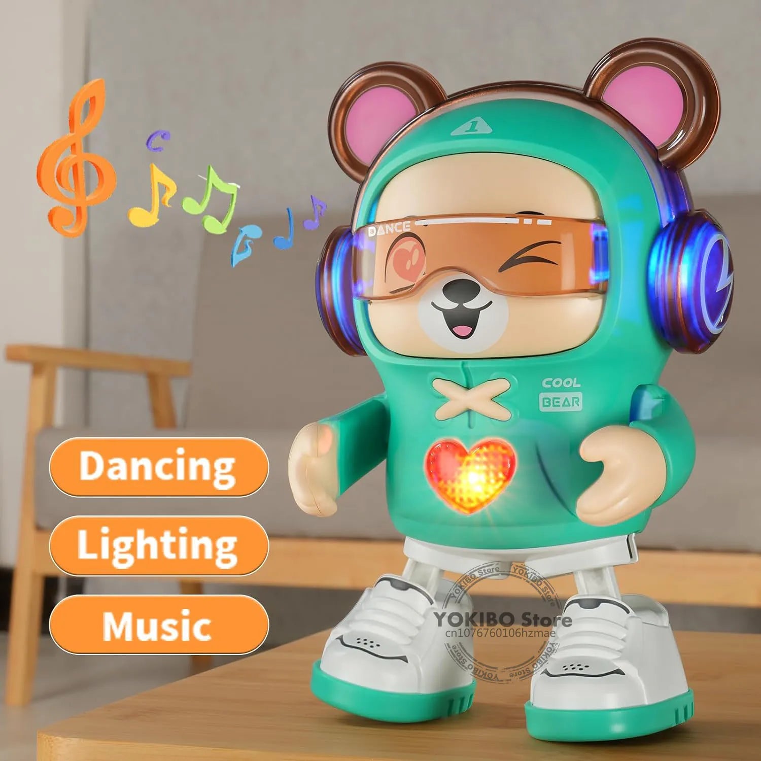 Dancing Dog Robot™ - Desarrolla habilidades motoras - Muñeco de juguete bailarín