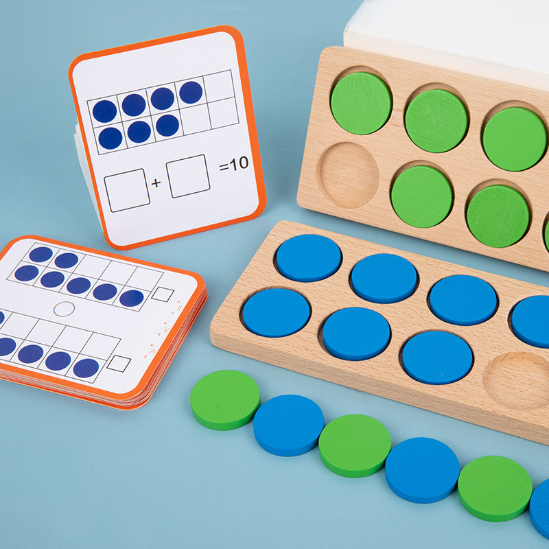Tablero de Conteo de Madera - Juguetes Educativos de Matemáticas