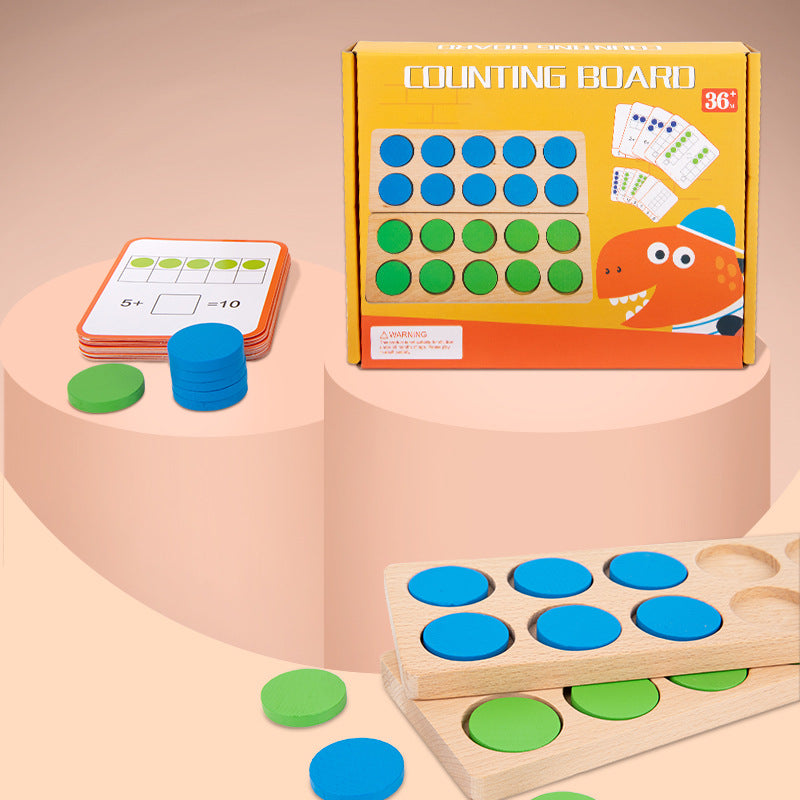 Tablero de Conteo de Madera - Juguetes Educativos de Matemáticas