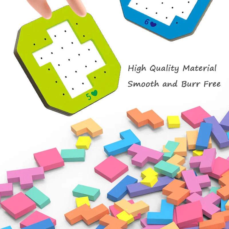 Colorful Tangram Puzzle™ - Créativité et apprentissage - Puzzle Tangram