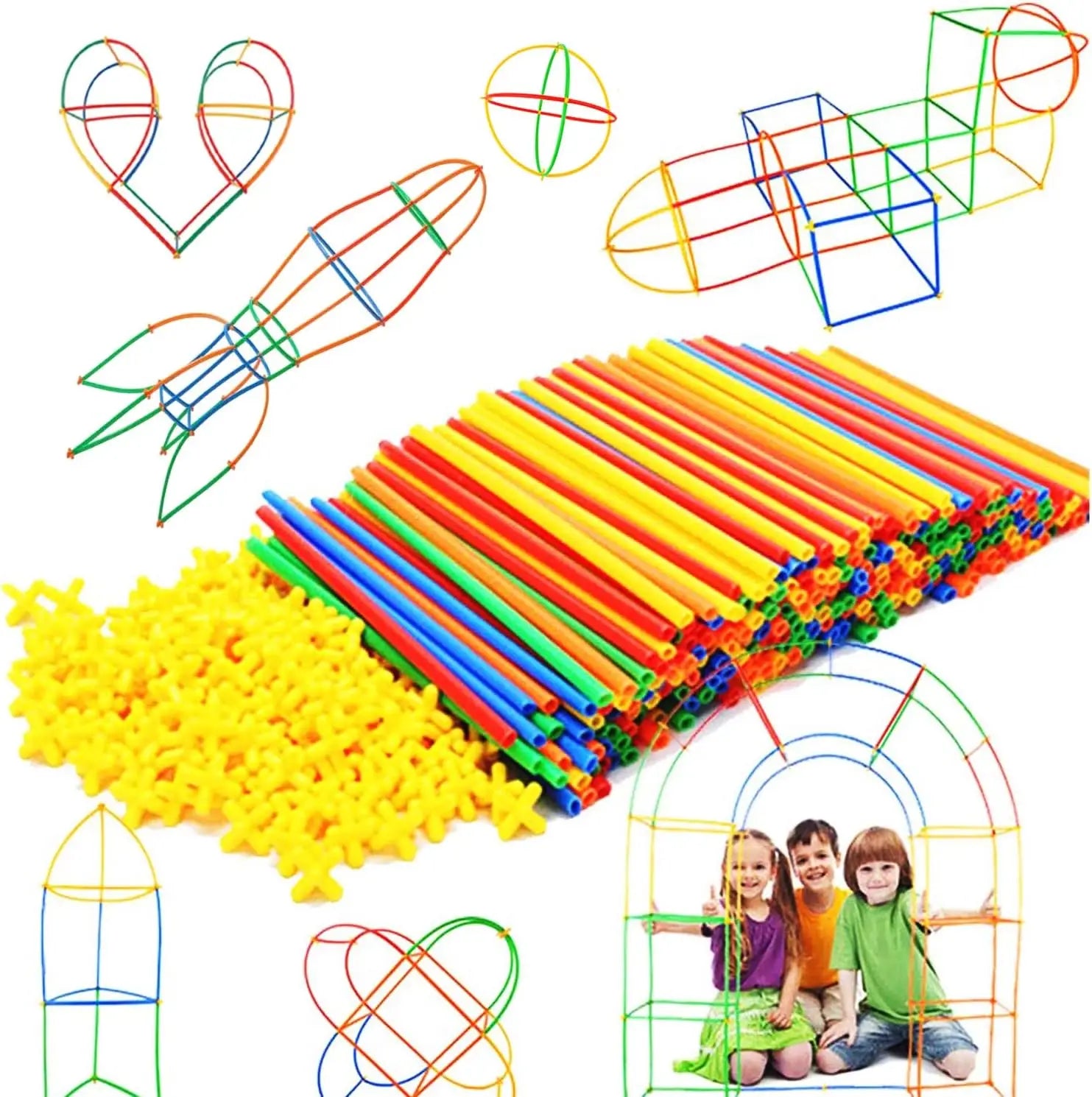 BuildPlay – Fantasie & Vaardigheid – Constructiebuisjes met Connectors