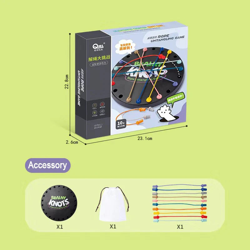 Brainy Knots™ - Gira y Ata - Juego de estrategia
