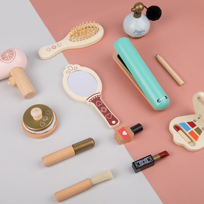 Wooden Make-up Role play Set-Open ended wooden toys