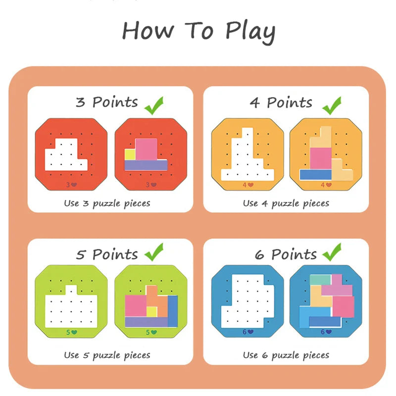 Colorful Tangram Puzzle™ - Créativité et apprentissage - Puzzle Tangram