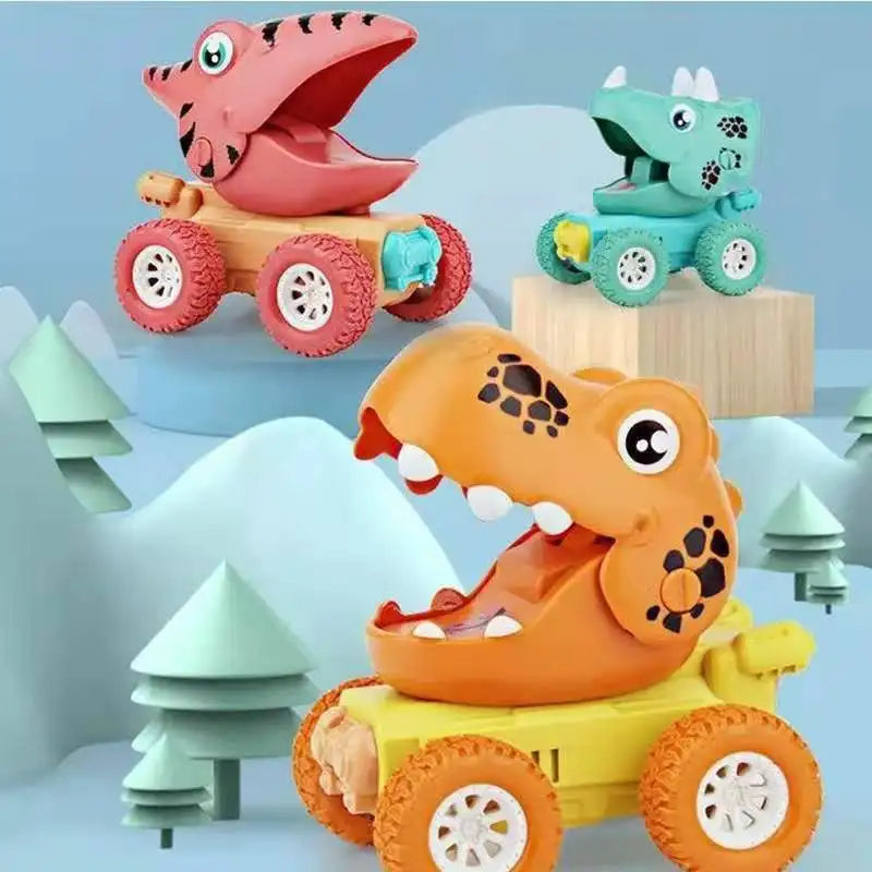 Dino Camión Monstruo™ - Carrera de Dinosaurios de Empuje y Avance - Autos Dinosaurio