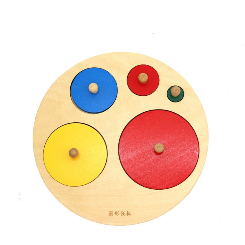 Rompecabezas de círculo de madera - Los mejores juguetes montessori