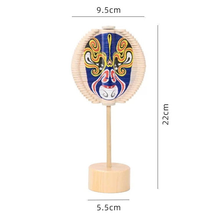 Toupie en bois - Jouets sensoriels pour le visage culturel chinois
