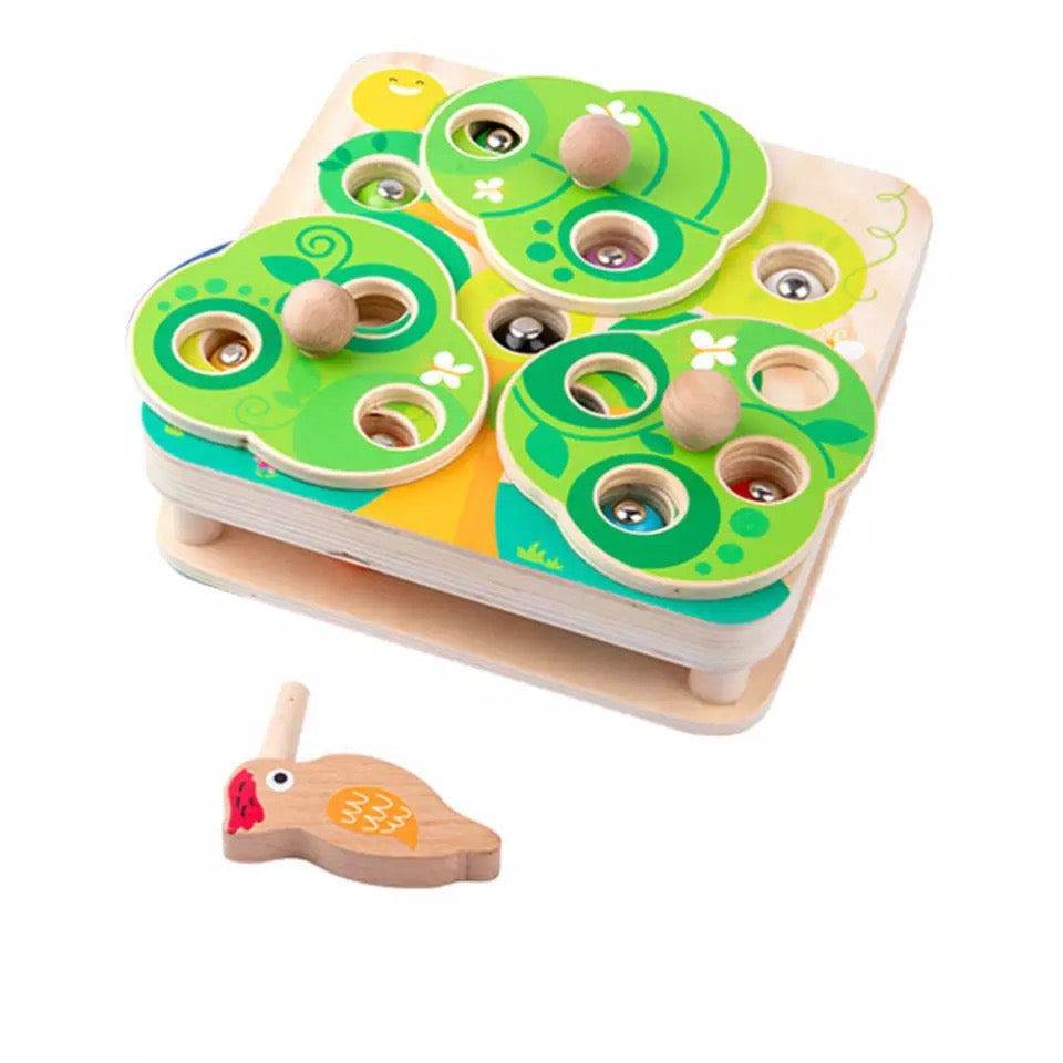 Juego magnético de madera Atrapa el bicho - Juguetes de motricidad fina