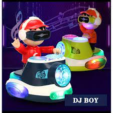 Jouet de danse DJ Fidtoy avec lumières musicales et mouvement automatique
