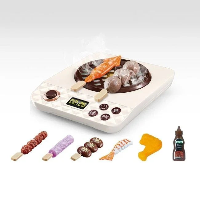 Juego de horno de barbacoa Fidtoy Mini con luces y 8 piezas