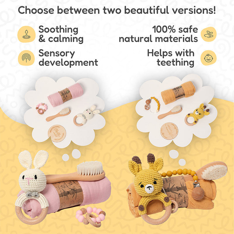 Fidtoy Newborn Baby Gift Box – Welcome Baby Shower Set
