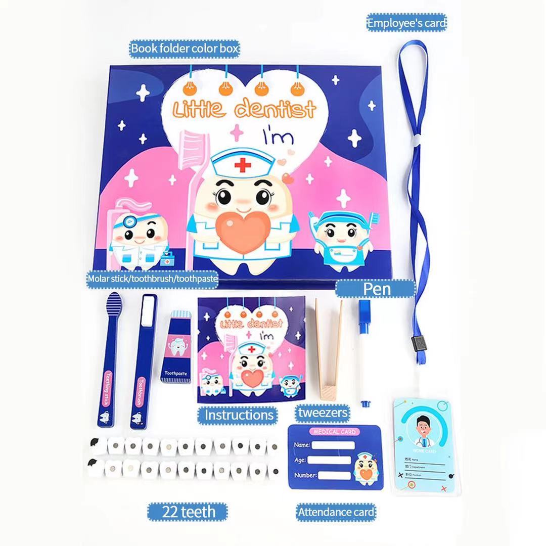 Set de juego de rol de pequeño dentista - Los mejores juguetes Montessori