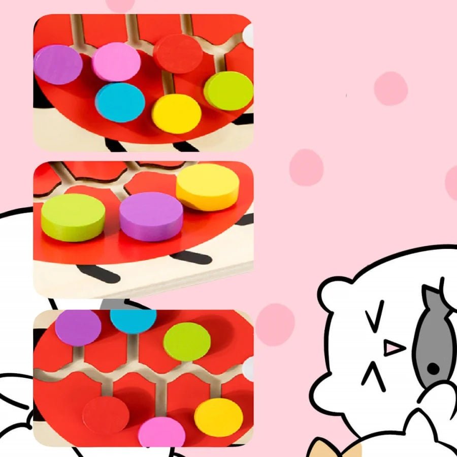 Puzzle coulissant Montessori d'association des couleurs – Jeu de logique éducatif pour tout-petzits