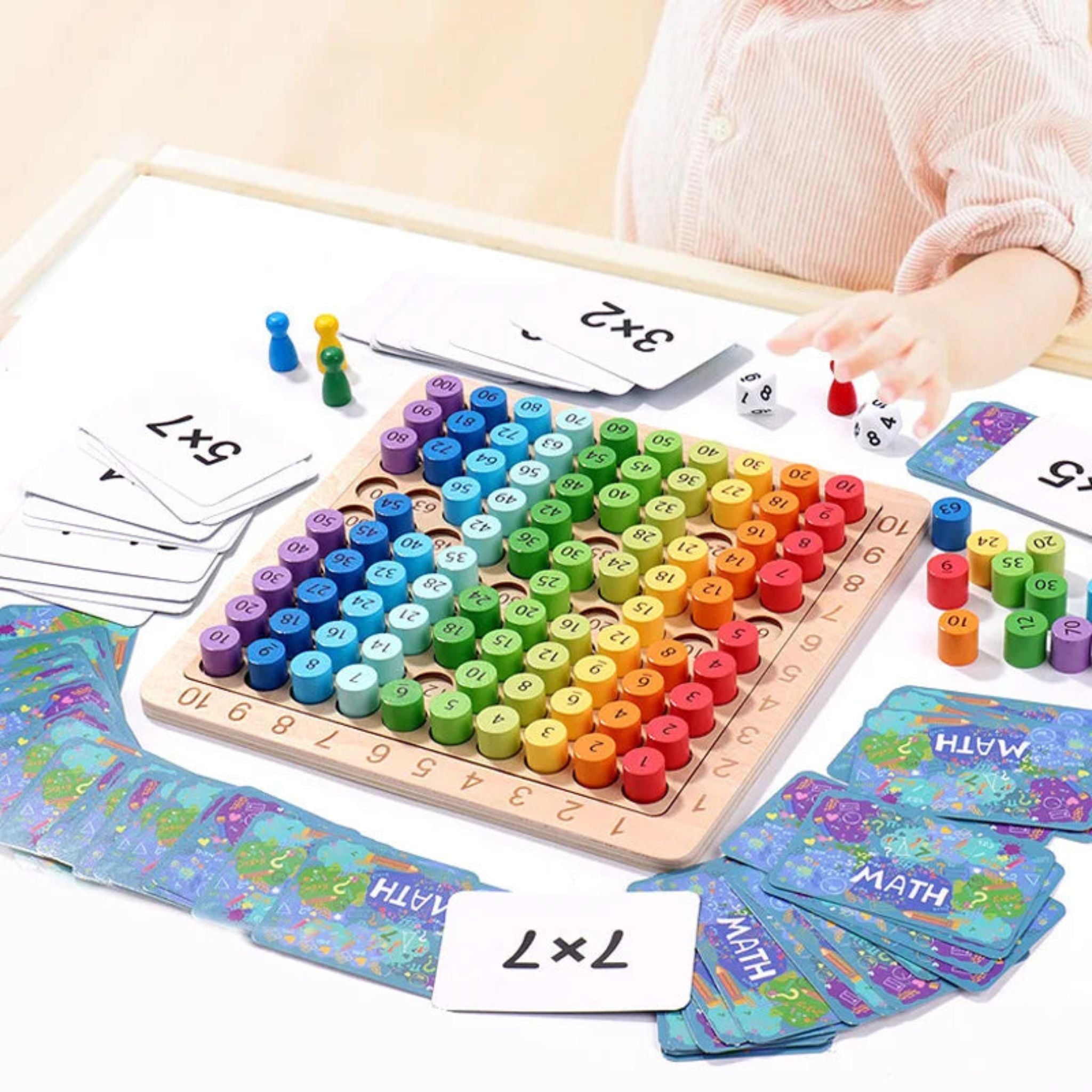Juego de mesa de multiplicación Montessori