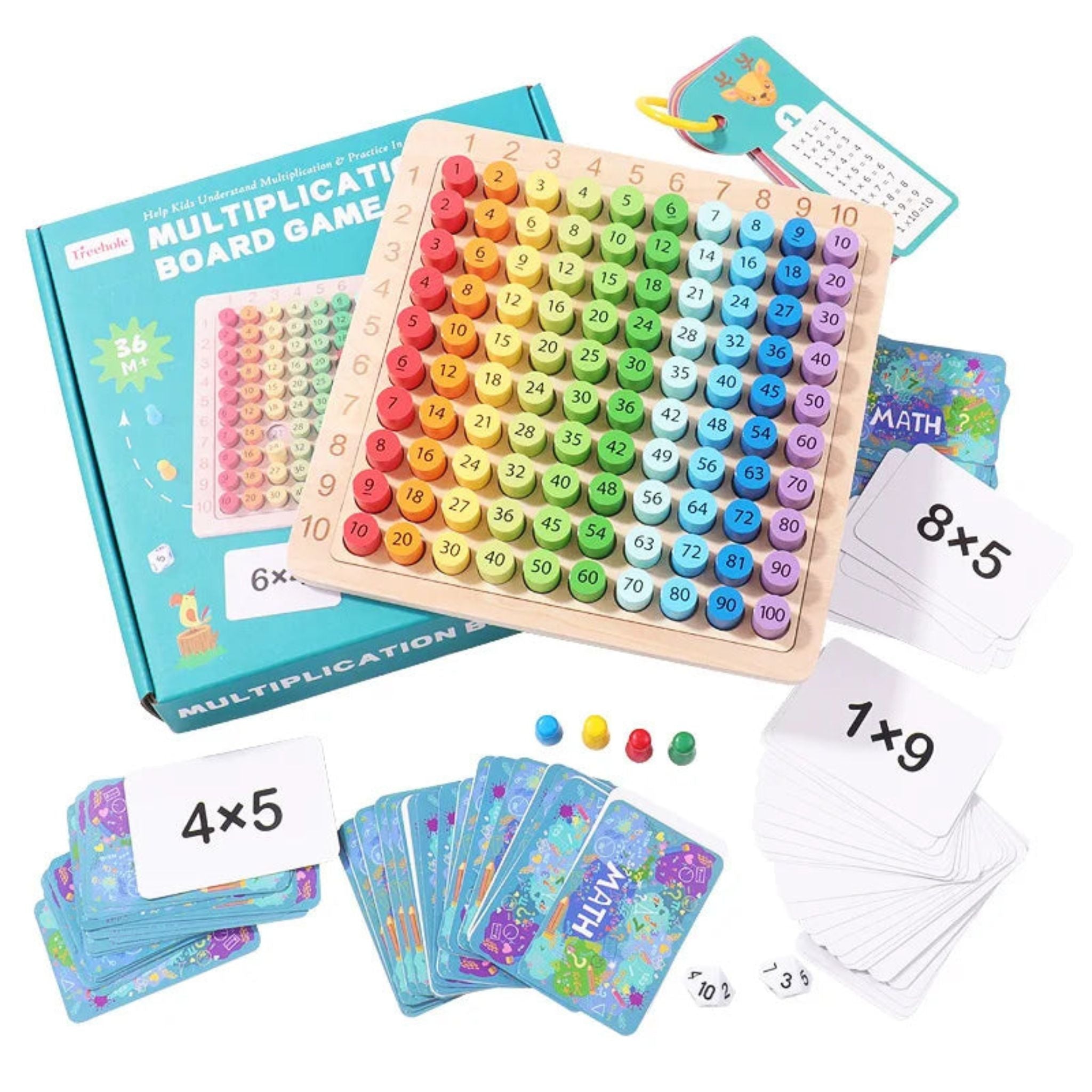 Juego de mesa de multiplicación Montessori
