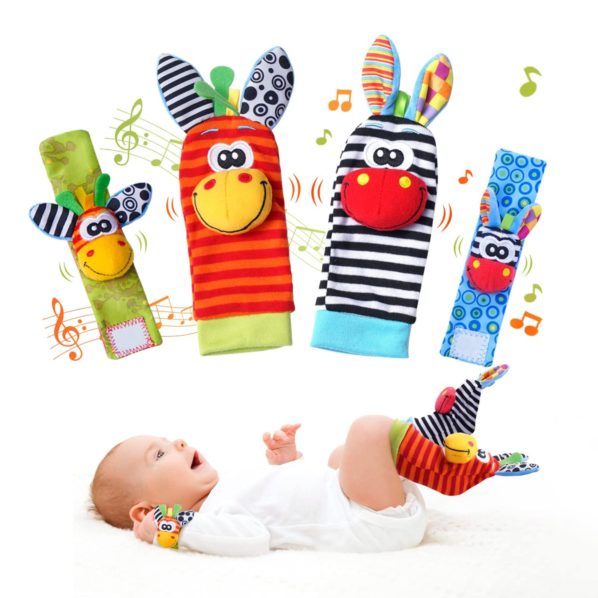 Set de calcetines de sonajero Montessori