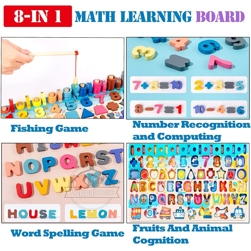 Fidtoy Montessori Educational Wooden Toys for Kids