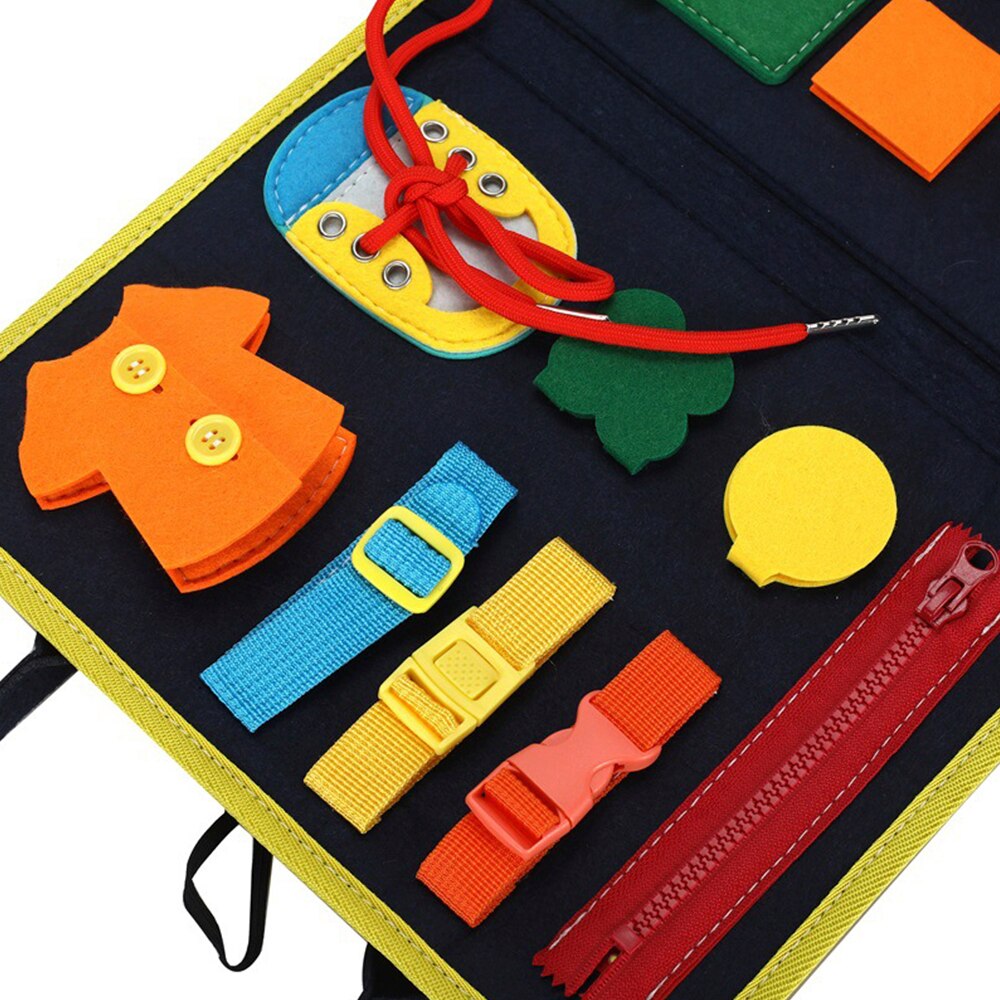 Tablero de actividades portátil Montessori