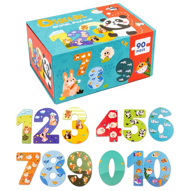 Abcs & 123s Educational Montessori Puzzle - Eco-Friendly