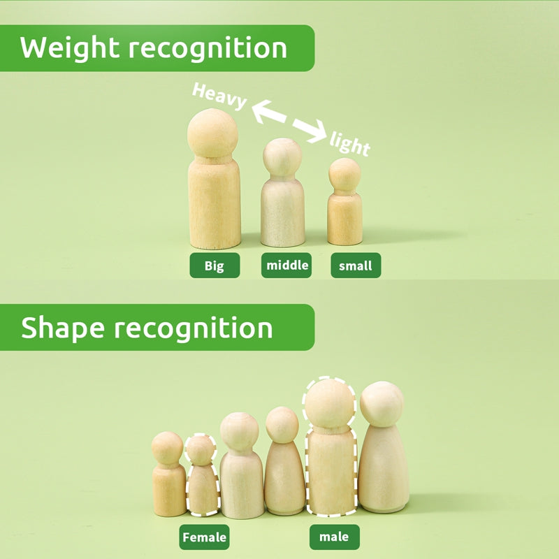 Montessori Little Doll Stacker Seesaw Toy