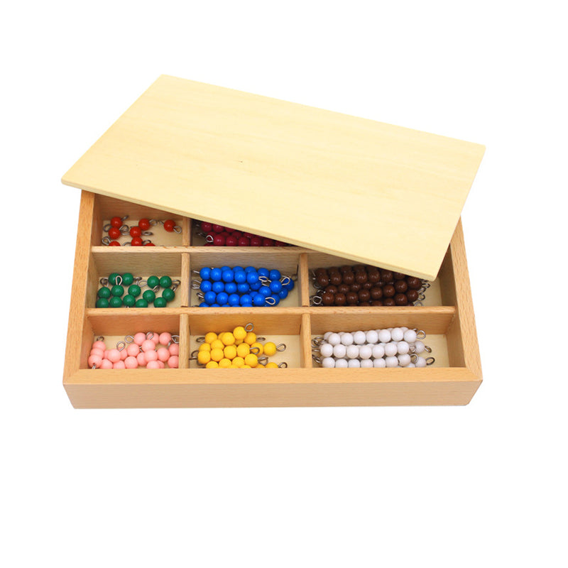 Fidtoy Montessori Colored Bead Box Multiplication Math Toy