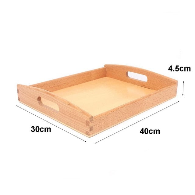 Fidtoy Montessori Wooden Tray Presentation Material